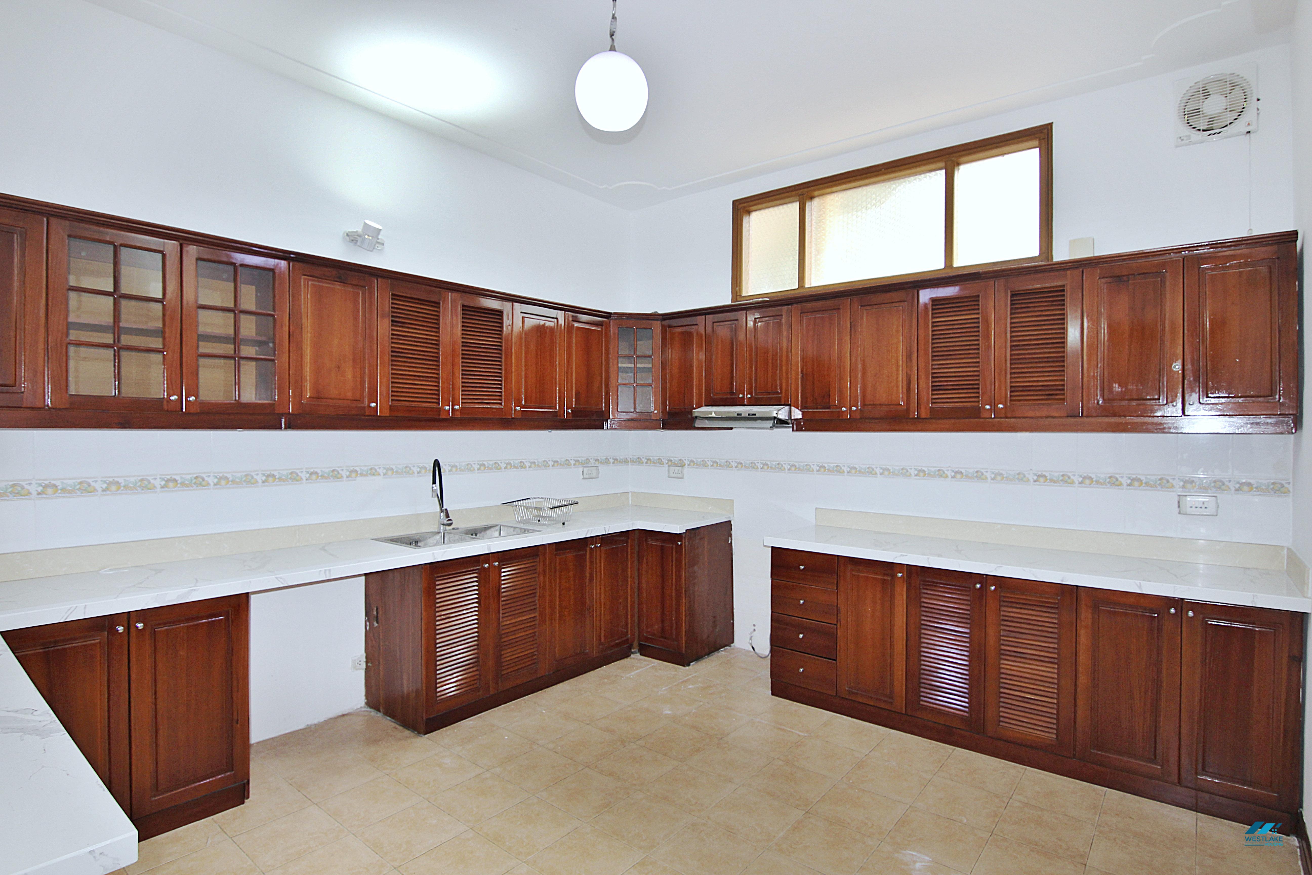 Large five bedrooms house with big yard and private swimming pool for rent in Tay Ho, Ha Noi