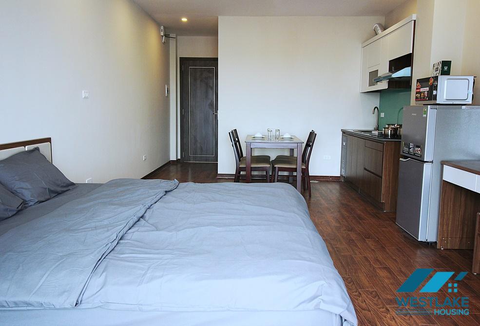A high floor and bright studio for rent in Tay Ho, Ha Noi