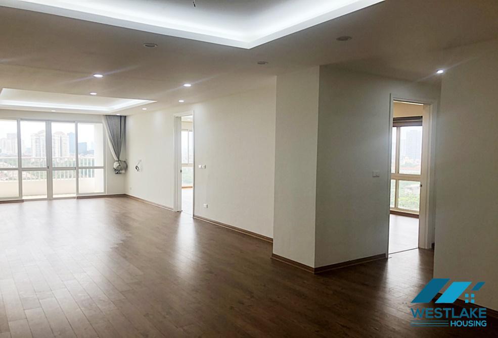 Unfurnished 3 bedrooms apartment for rent in P1 building, Ciputra, Tay Ho