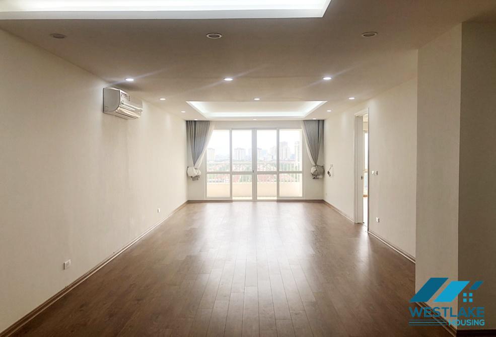 Unfurnished 3 bedrooms apartment for rent in P1 building, Ciputra, Tay Ho
