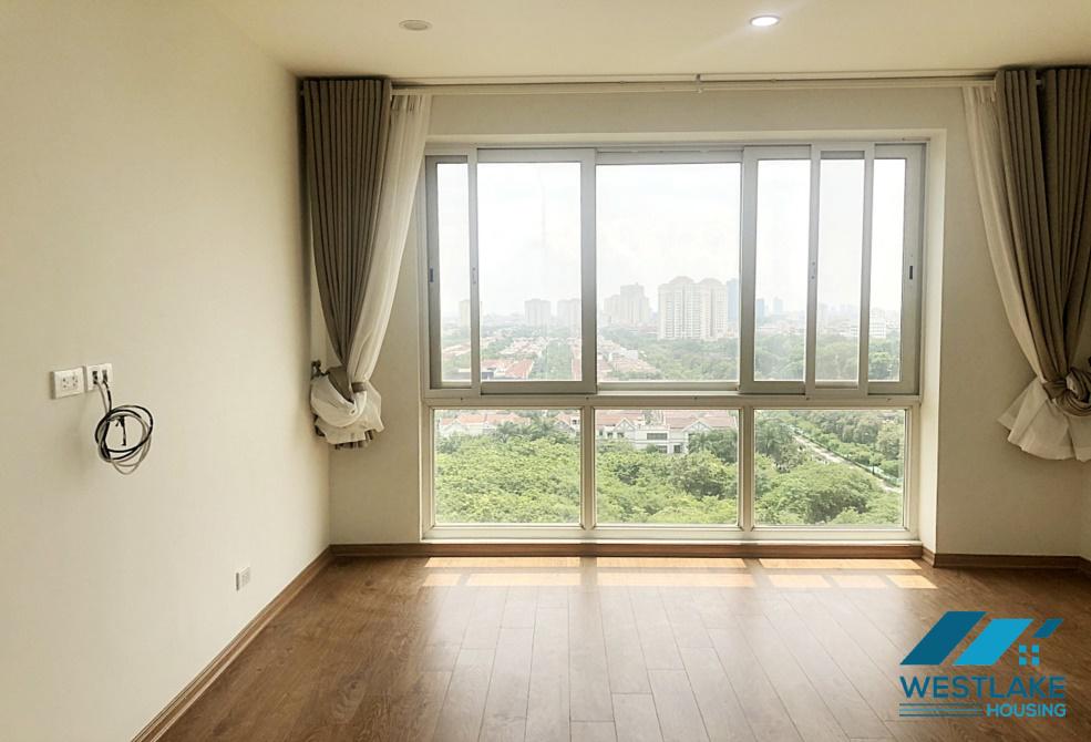 Unfurnished 3 bedrooms apartment for rent in P1 building, Ciputra, Tay Ho