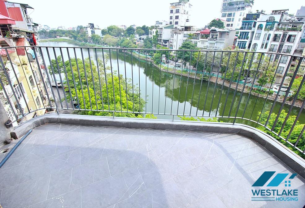 Lake view and brand new one bedroom apartment for rent in Vu Mien st, Tay Ho
