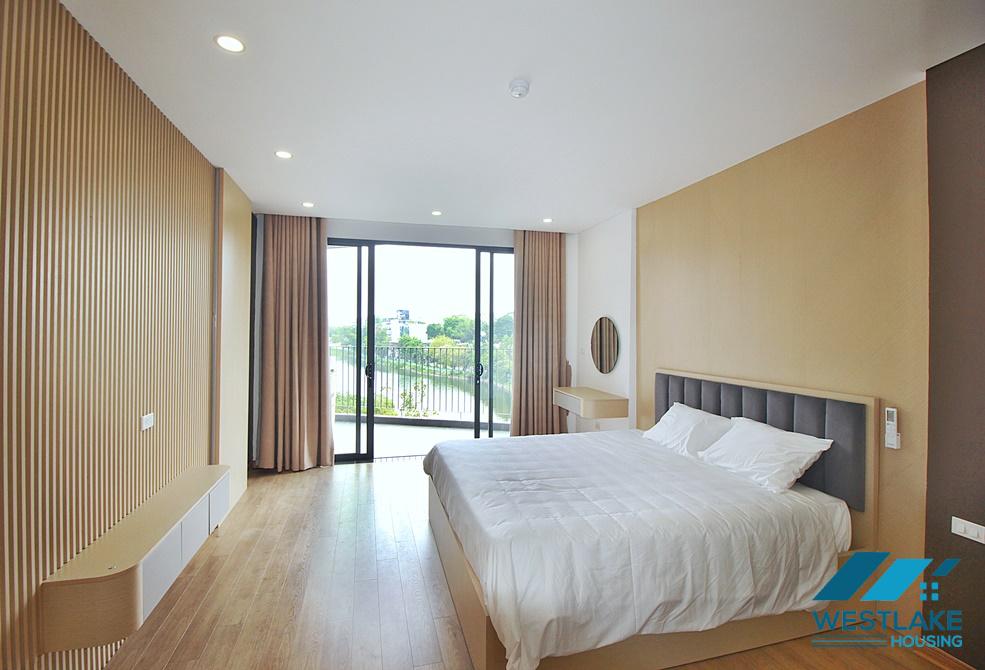 Lake view and brand new one bedroom apartment for rent in Vu Mien st, Tay Ho