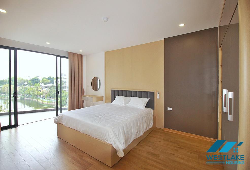 Lake view and brand new one bedroom apartment for rent in Vu Mien st, Tay Ho
