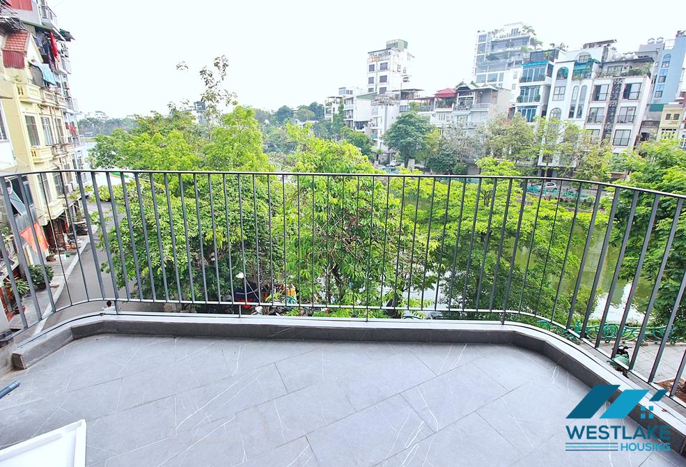 Morden and lake view 1 bedroom apartment for rent in Vu Mien st, Tay Ho