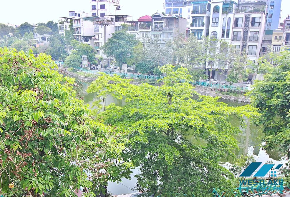 Morden and lake view 1 bedroom apartment for rent in Vu Mien st, Tay Ho