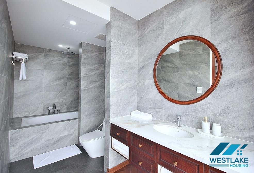 Amazing lake view duplex apartment for rent on Nhat Chieu Street, Tay Ho, Ha Noi