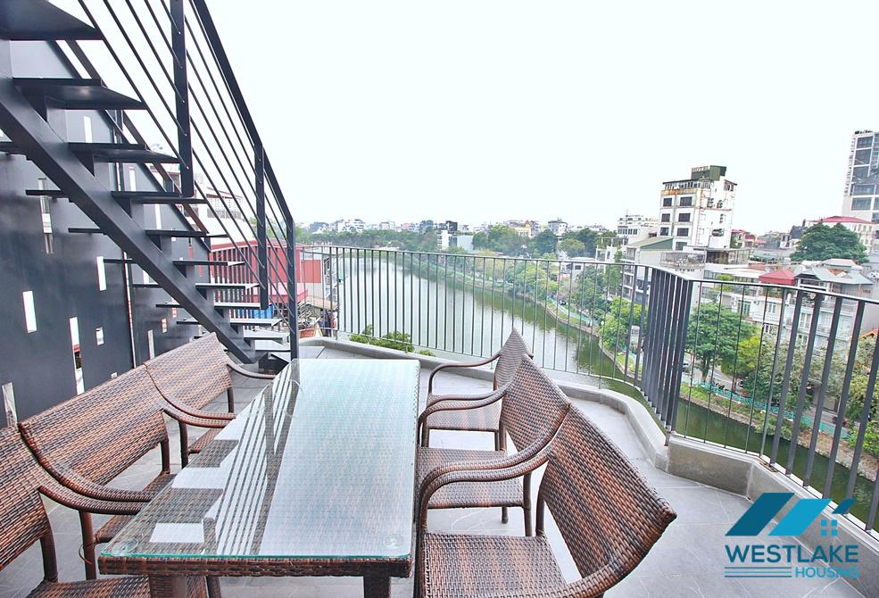 Brand new 02 bedrooms duplex apartment for rent on Vu Mien street, Tay Ho, Ha Noi