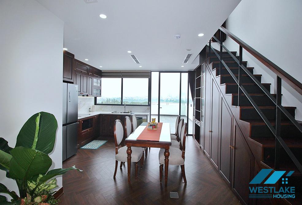 Căn Hộ Duplex 3 Phòng Ngủ Mới, Ban Công Rộng View Hồ Tuyệt Đẹp Cho Thuê Tại Phố Nhật Chiêu, Tây Hồ, Hà Nội