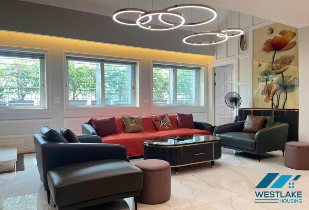 Morden duplex apartment with 4 bedrooms for rent in Ciputra, Tay Ho district, Ha Noi