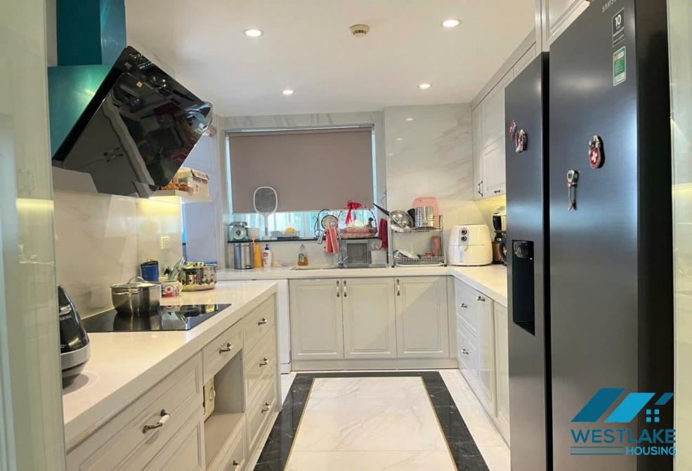 Morden duplex apartment with 4 bedrooms for rent in Ciputra, Tay Ho district, Ha Noi