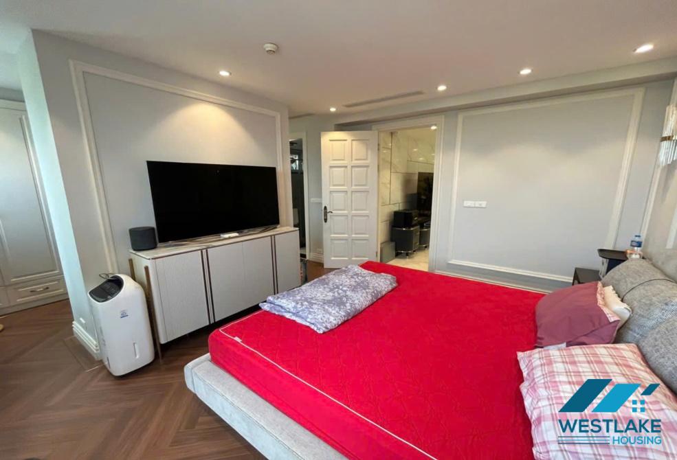 Morden duplex apartment with 4 bedrooms for rent in Ciputra, Tay Ho district, Ha Noi