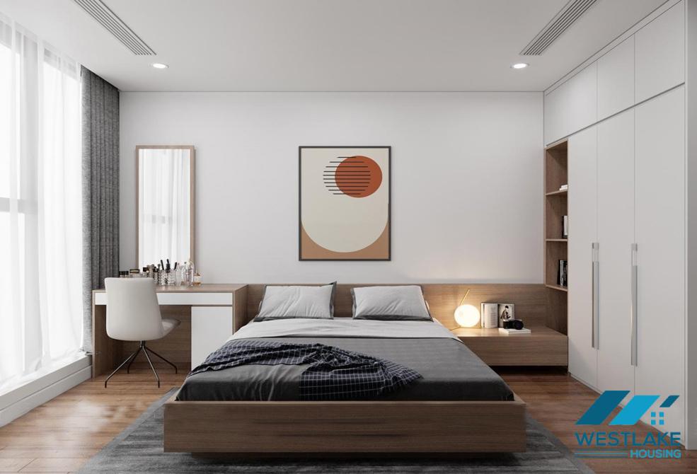 A sleek and modern apartment for rent in Sunshine City, Hanoi