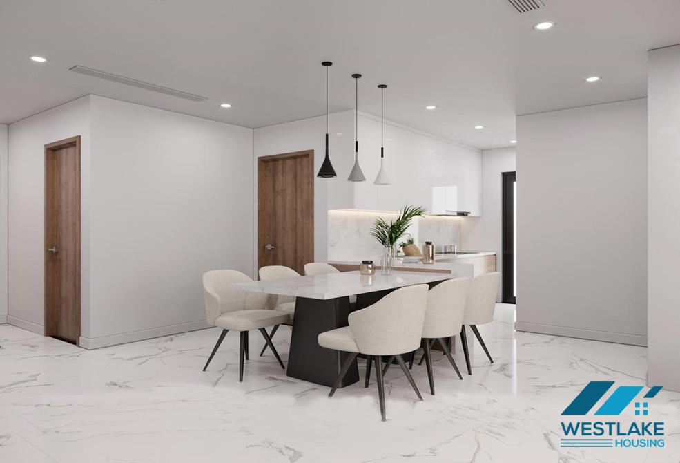 A sleek and modern apartment for rent in Sunshine City, Hanoi