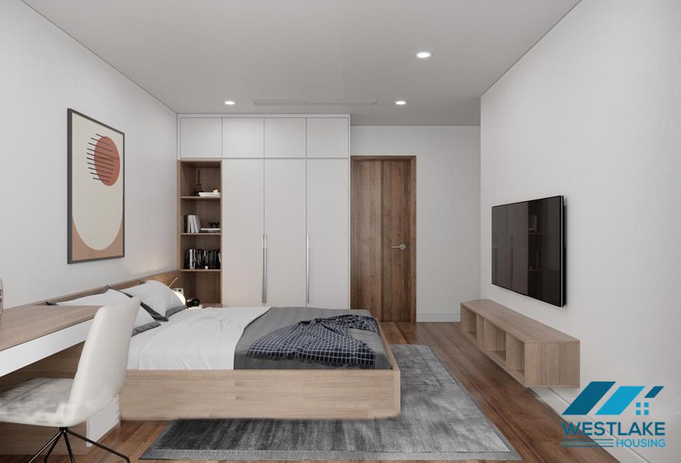 A sleek and modern apartment for rent in Sunshine City, Hanoi