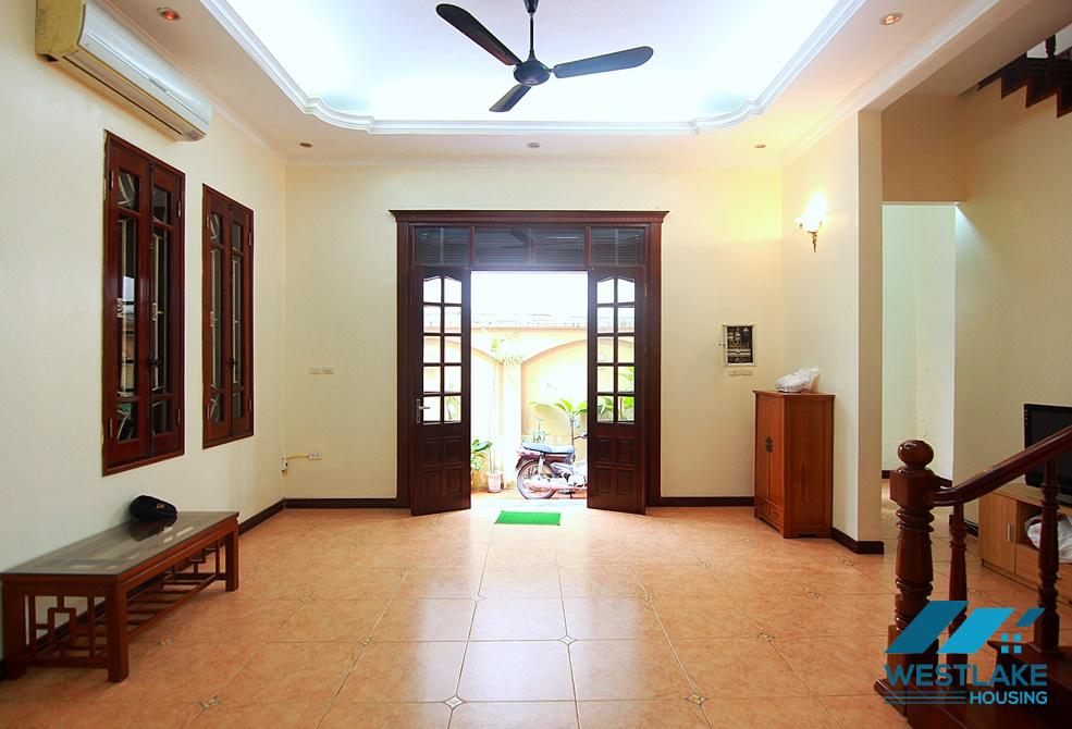 A 3 bedroom house with small yard for rent in Tay Ho, Ha Noi