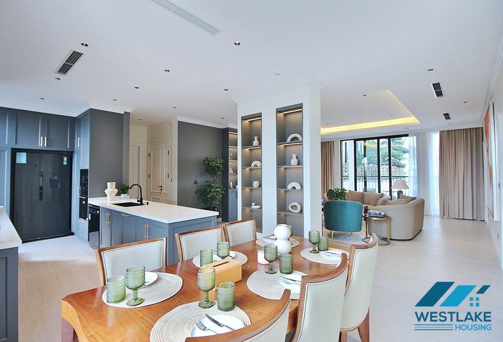Super modern and bright 04-bedroom apartment for rent in Tay Ho, Ha Noi