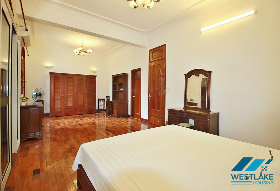 High ceiling French villa for rent in Tay Ho, Ha Noi