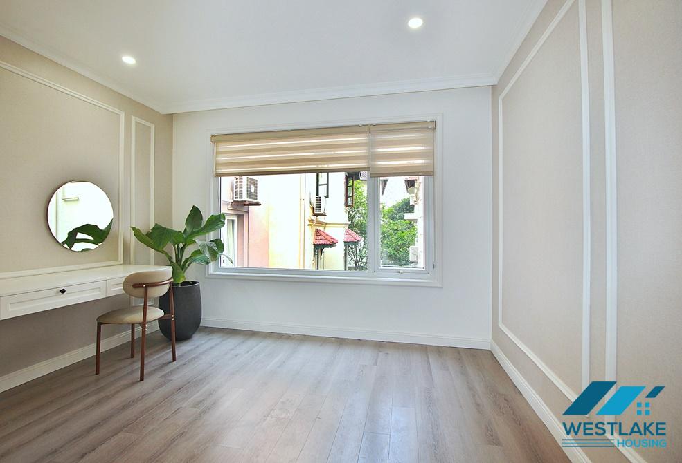 Morden and brand new 4 bedrooms house for rent in To Ngoc Van st, Tay Ho, Ha Noi