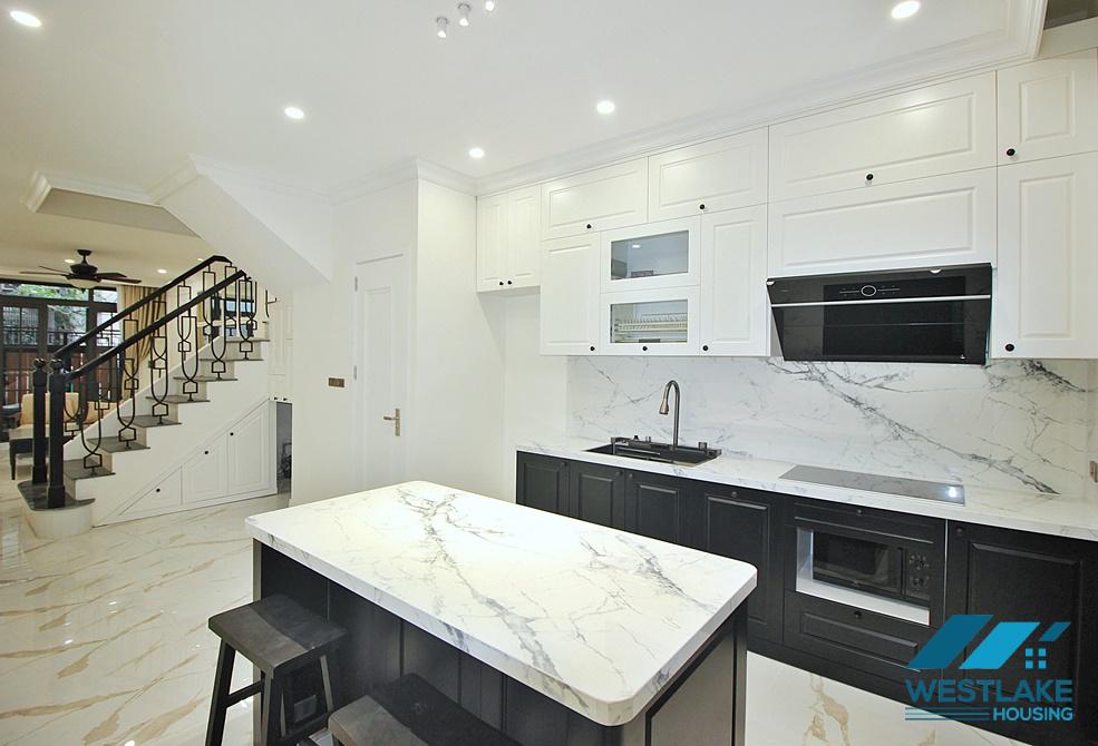 Morden and brand new 4 bedrooms house for rent in To Ngoc Van st, Tay Ho, Ha Noi