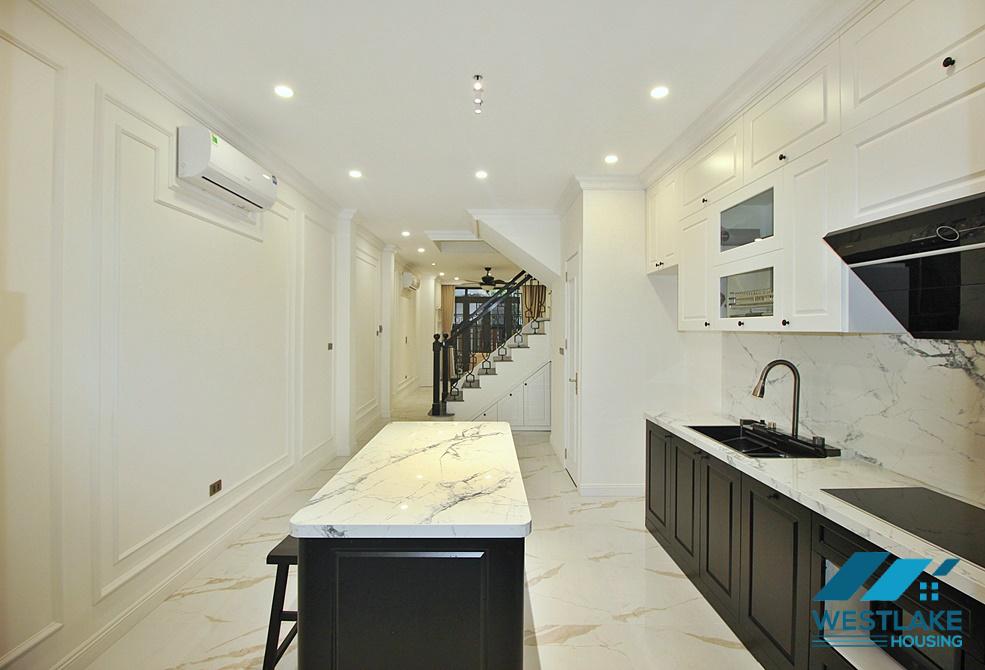 Morden and brand new 4 bedrooms house for rent in To Ngoc Van st, Tay Ho, Ha Noi