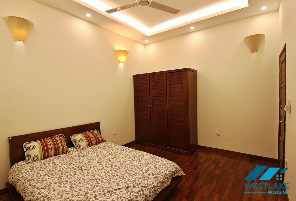 Lake view two bedrooms apartment for rent on Quang Khanh street, Tay Ho district, Ha Noi