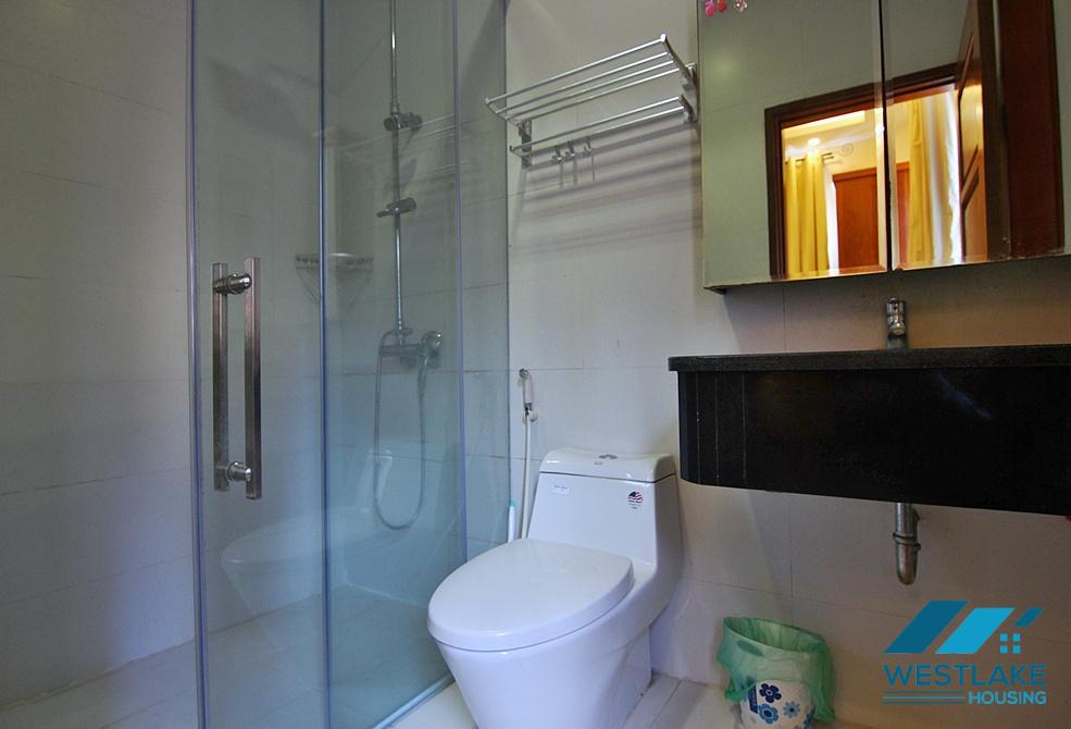 Lake view two bedrooms apartment for rent on Quang Khanh street, Tay Ho district, Ha Noi