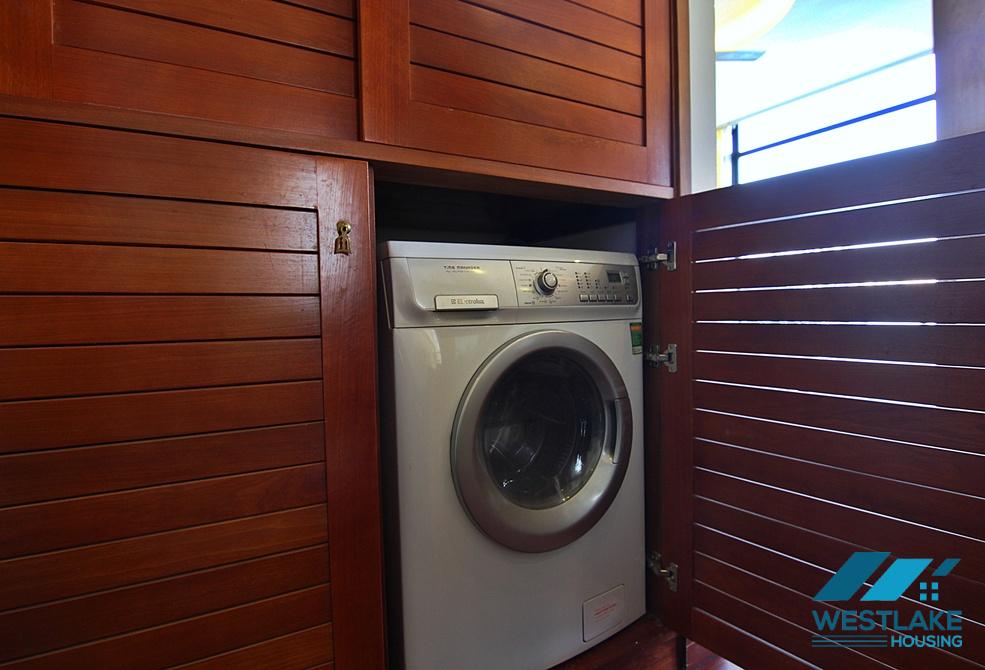 Lake view two bedrooms apartment for rent on Quang Khanh street, Tay Ho district, Ha Noi