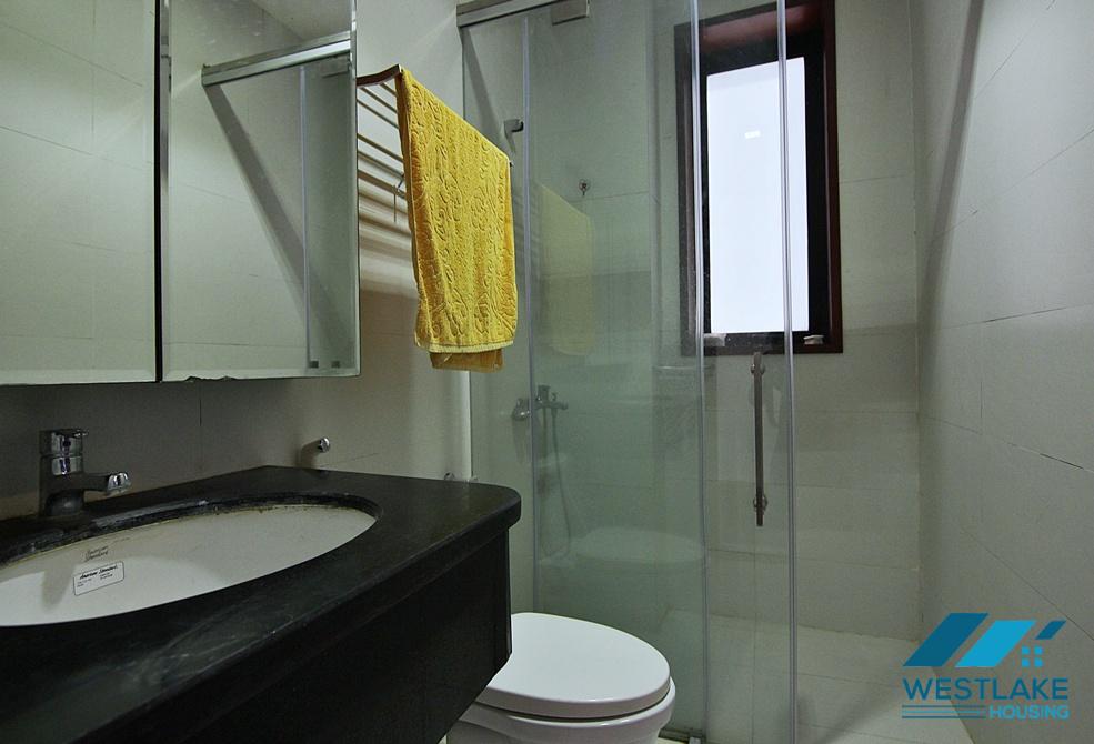 Lake view two bedrooms apartment for rent on Quang Khanh street, Tay Ho district, Ha Noi