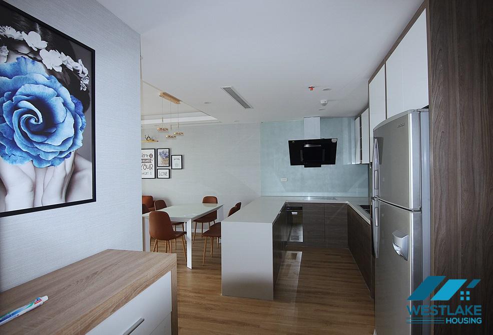 A luxury 3 bedrooms apartment for rent in B building D' Le Roi Soleil, Xuan Dieu, Ha Noi