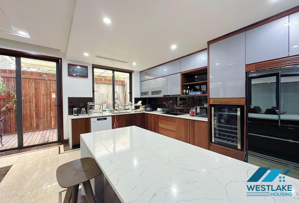 Fully furnished 05-bedroom house for rent in G Block, Ciputra, Tay Ho, Hanoi
