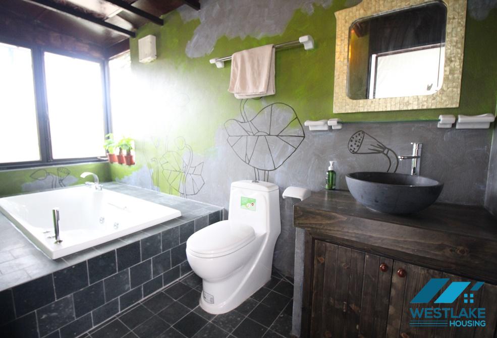 A cozy house with nice outdoor space for rent in Tay Ho, Ha Noi