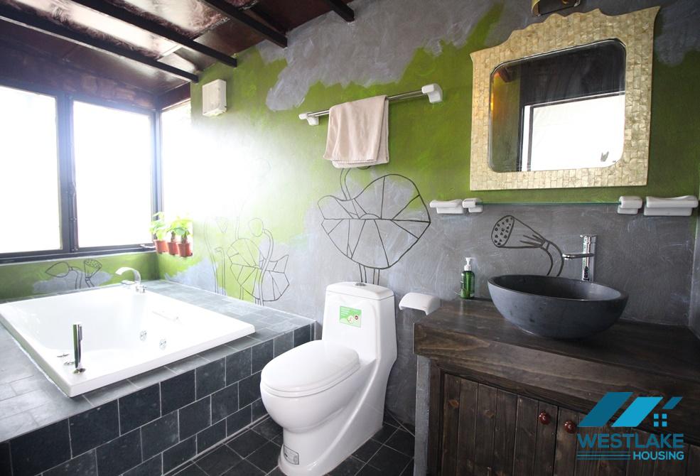 A cozy house with nice outdoor space for rent in Tay Ho, Ha Noi