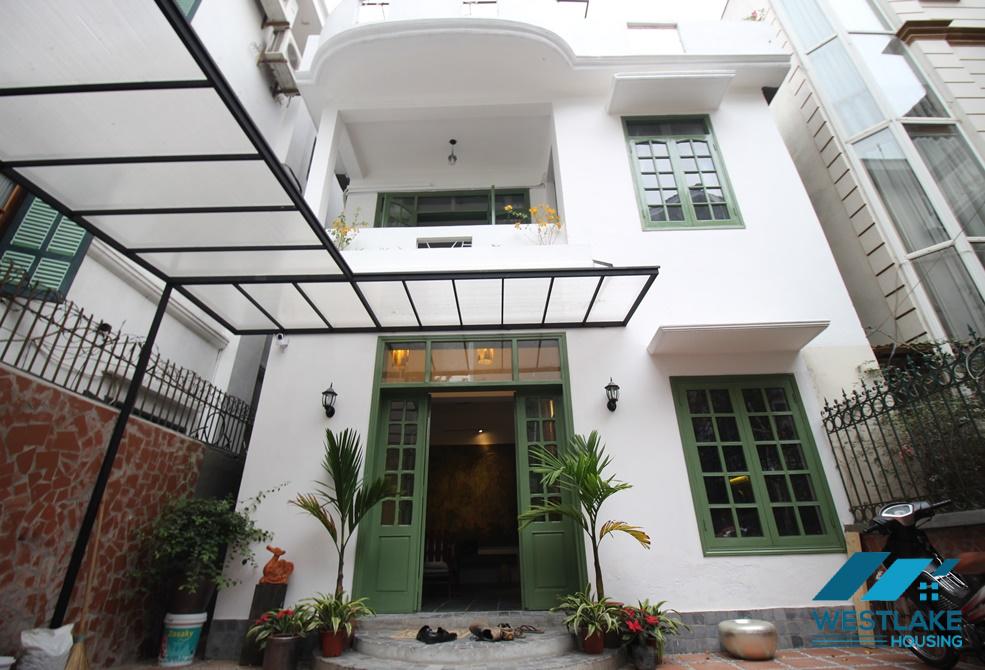A cozy house with nice outdoor space for rent in Tay Ho, Ha Noi