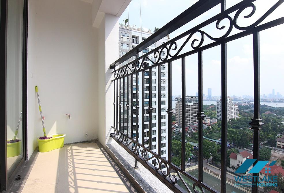 Lake view- 02 bedrooms apartment for rent in  D'Le Roi Soleil, Xuan Dieu st, Tay Ho, Ha Noi