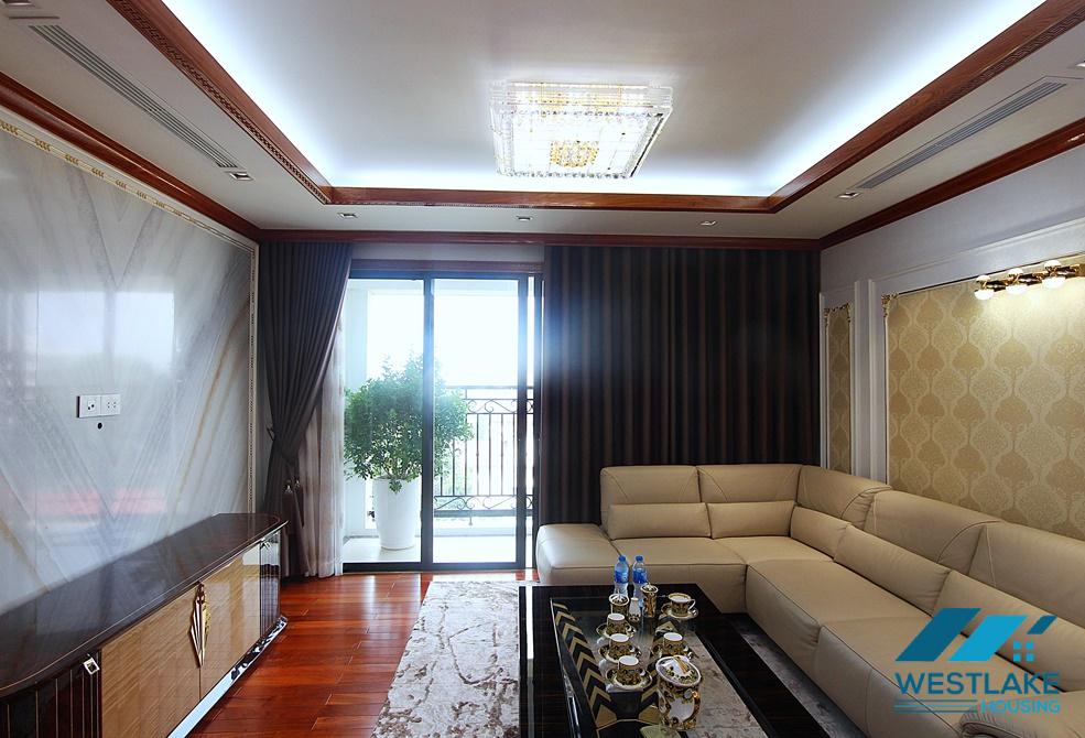 Beautiful brand new 3 bedroom apartment for rent in D'Leroi Soleil, Xuan dieu, Tay ho