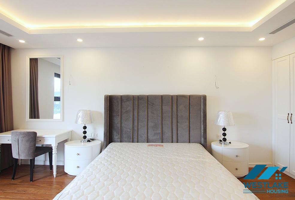A royal 3 bedroom apartment for rent in D' Le Roi Soleil building, Xuan Dieu, Tay Ho