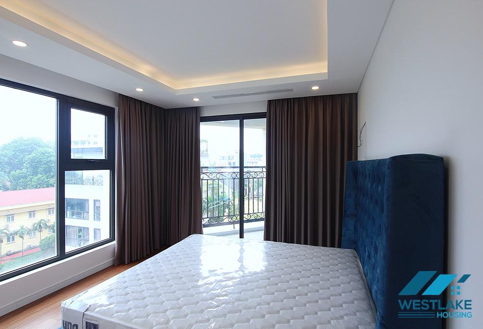 A royal 3 bedroom apartment for rent in D' Le Roi Soleil building, Xuan Dieu, Tay Ho