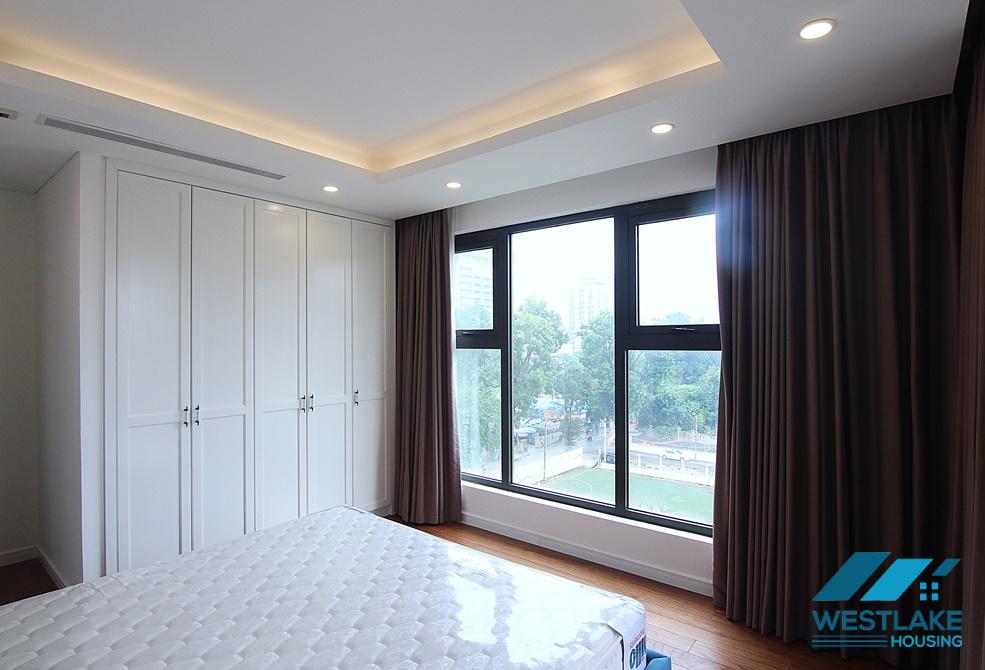 A royal 3 bedroom apartment for rent in D' Le Roi Soleil building, Xuan Dieu, Tay Ho