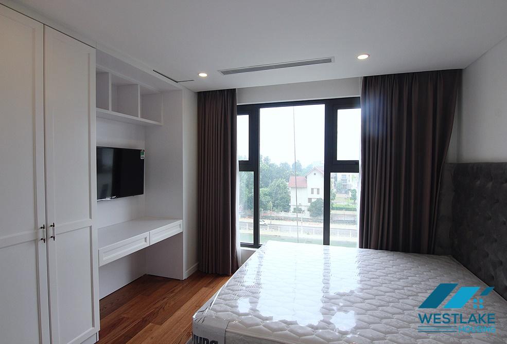 A royal 3 bedroom apartment for rent in D' Le Roi Soleil building, Xuan Dieu, Tay Ho