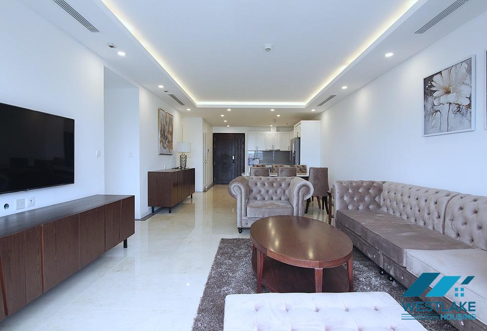 A royal 3 bedroom apartment for rent in D' Le Roi Soleil building, Xuan Dieu, Tay Ho