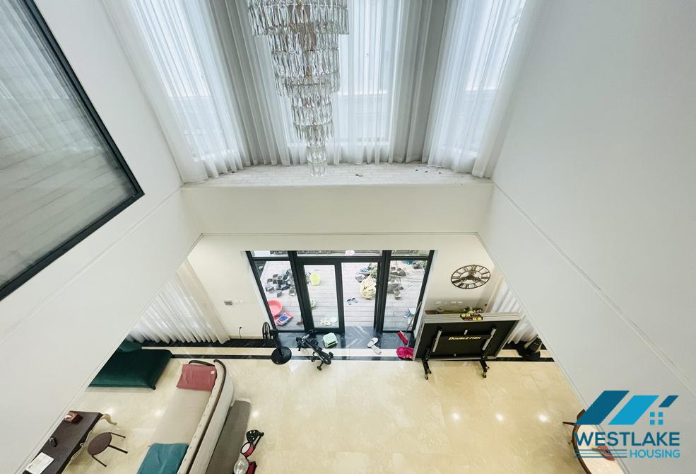 Modern and high quality corner villa for rent on Nguyet Que street, in Vinhomes Riverside The Harmony, Long Bien, Ha Noi