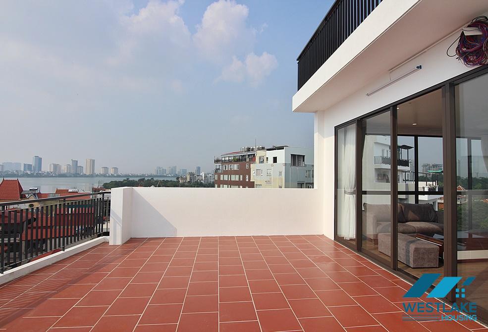 Gorgeous top floor with huge balcony apartment in Tay ho, Ha noi