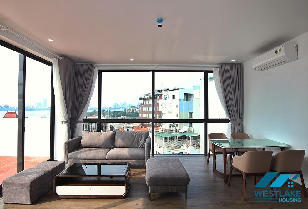 Gorgeous top floor with huge balcony apartment in Tay ho, Ha noi