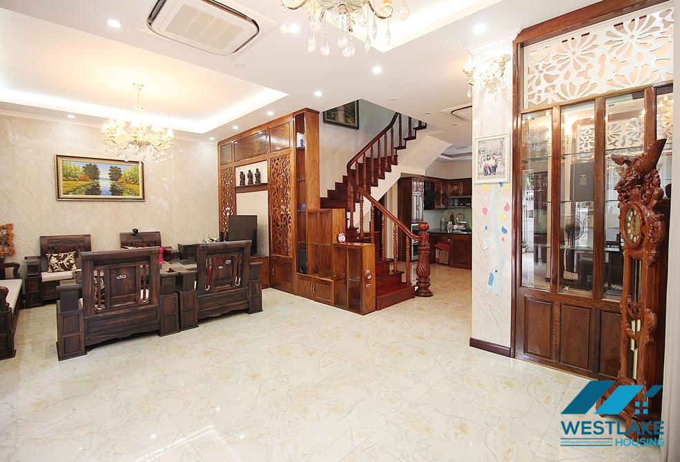 Garden 5 bedrooms house for rent in T block, Ciputra, Tay Ho, Ha Noi
