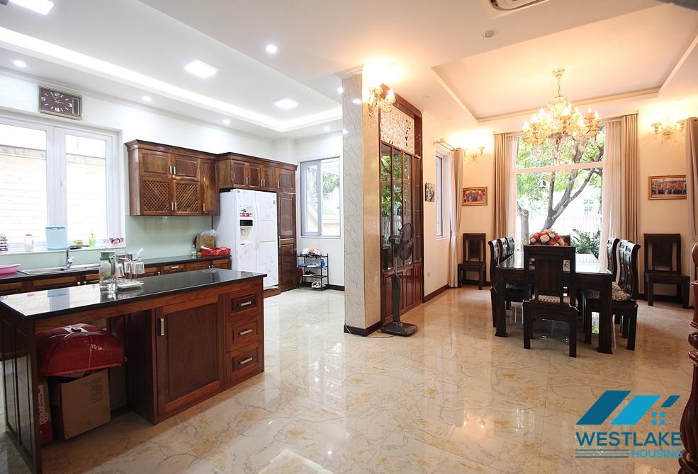 Garden 5 bedrooms house for rent in T block, Ciputra, Tay Ho, Ha Noi