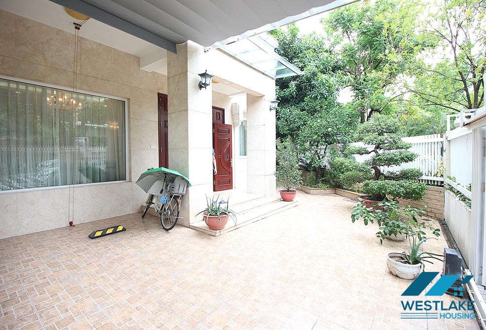 Garden 5 bedrooms house for rent in T block, Ciputra, Tay Ho, Ha Noi