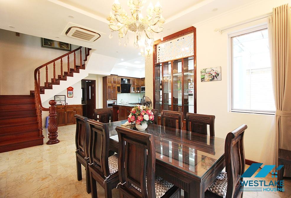 Garden 5 bedrooms house for rent in T block, Ciputra, Tay Ho, Ha Noi