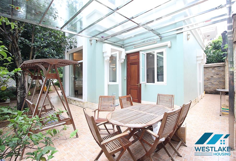 Garden 5 bedrooms house for rent in T block, Ciputra, Tay Ho, Ha Noi