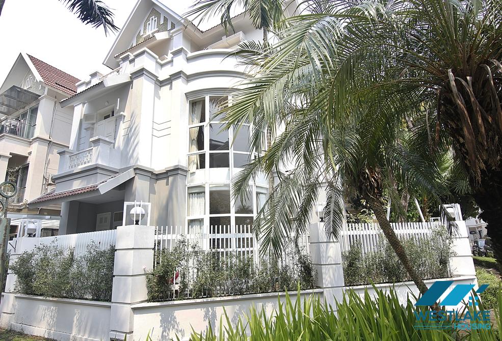  A massive 5 bedroom corner house in Ciputra T Block for rent, Tay Ho